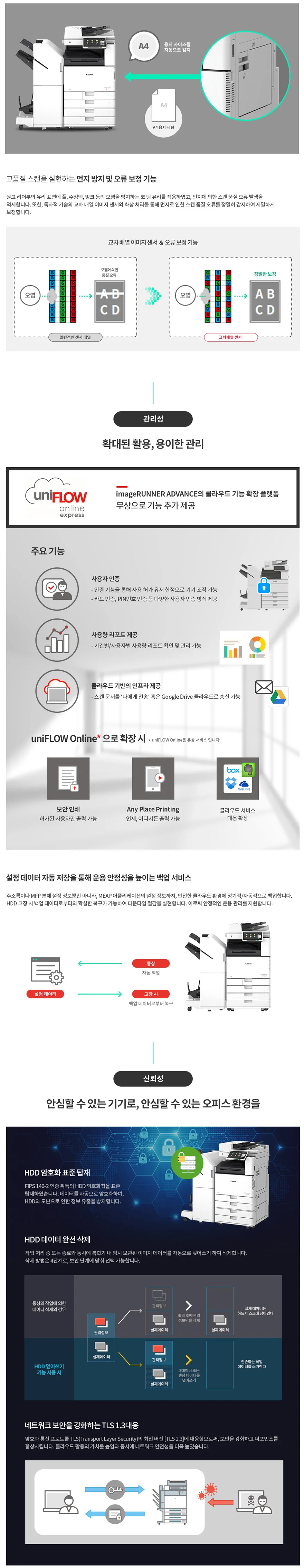 캐논 IR C3725 상세 설명